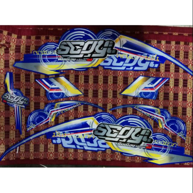 Striping scoopy thunder blue new