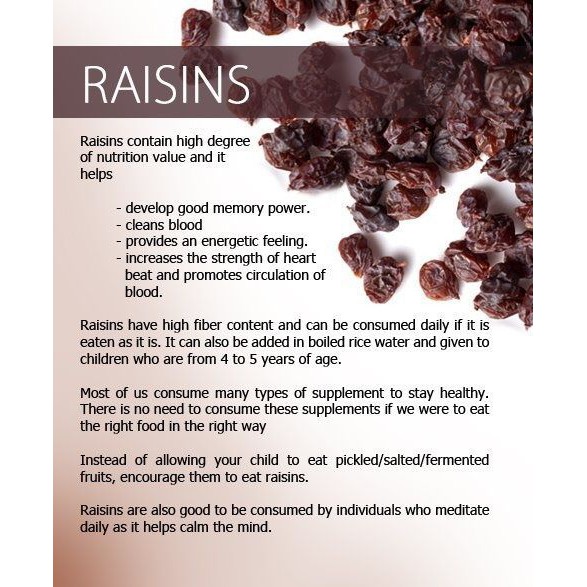 Dried Raisin (Kismis Hitam) 250gr