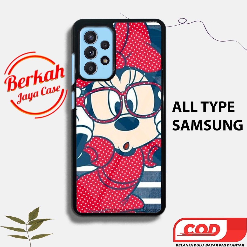Case SAMSUNG A50 A50S A30S A51 A52 5G A72 5G J1 ACE Motif MINNIE Berkah jaya case Berkah Casing Berk