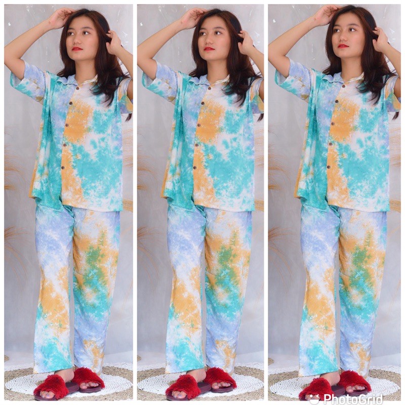 PIYAMA BALI MOTIF TYE DIE/pajamas bali