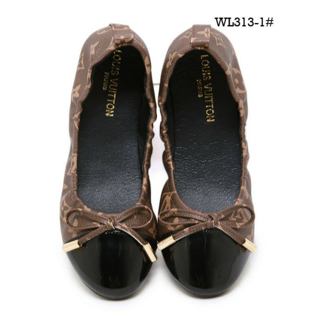 Sepatu LV Ballerina Flat Shoes LV Ballerina Sepatu Teplek LV LV Sepatu Flat wanita