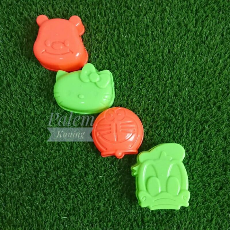 Set Cetakan Bento Nasi 4 Karakter