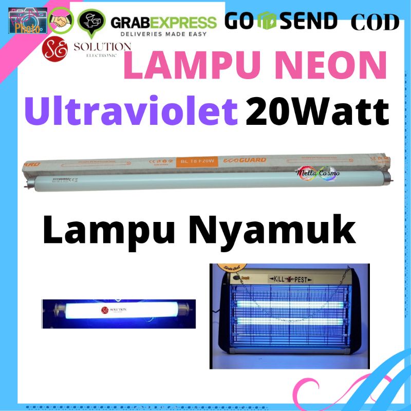 lampu Neon Ultraviolet Nyamuk 20 Watt Lampu TL UV Biru 20 Watt Nyamuk