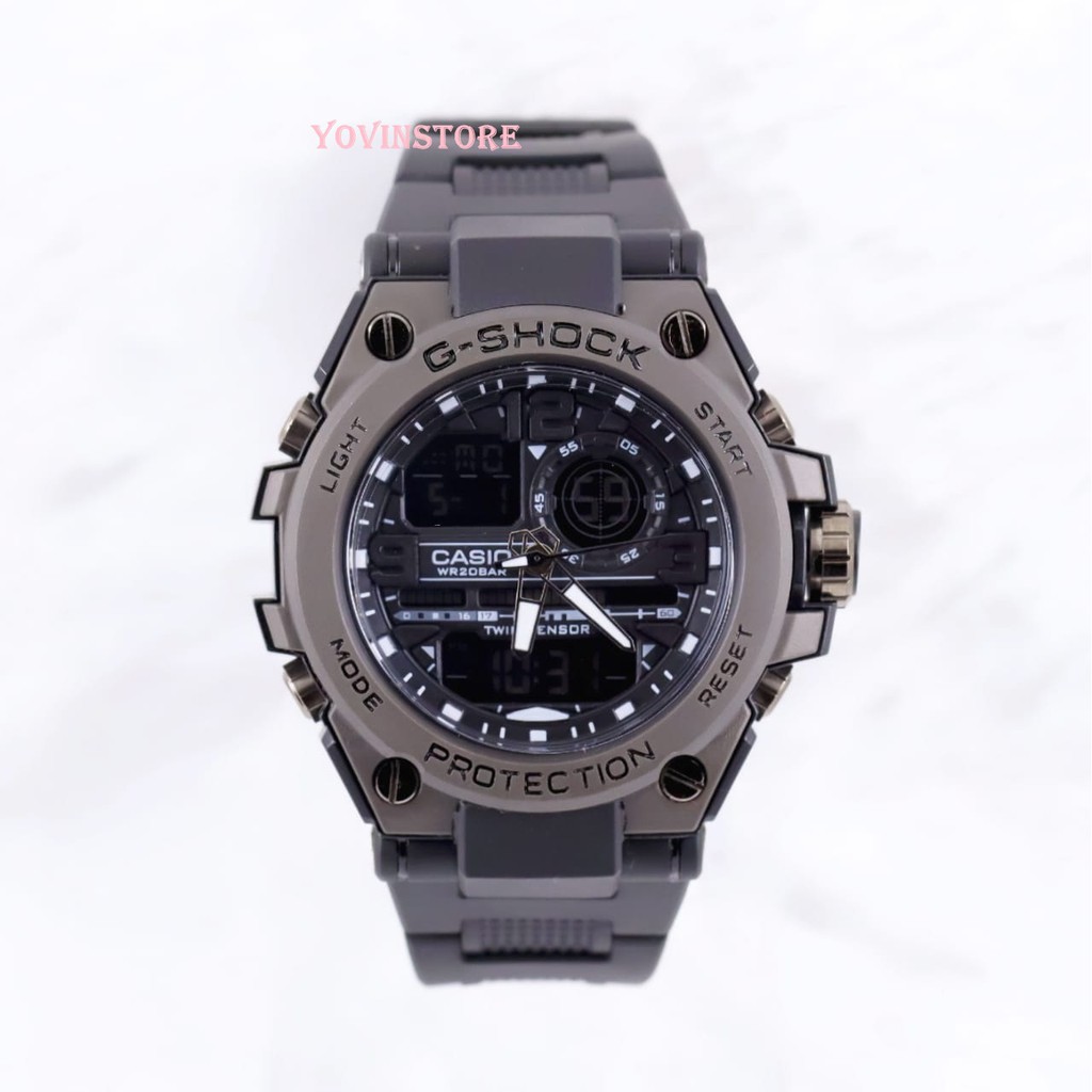 Jam Tangan Pria Gshock Casio Gst8600 Metal Full Hitam