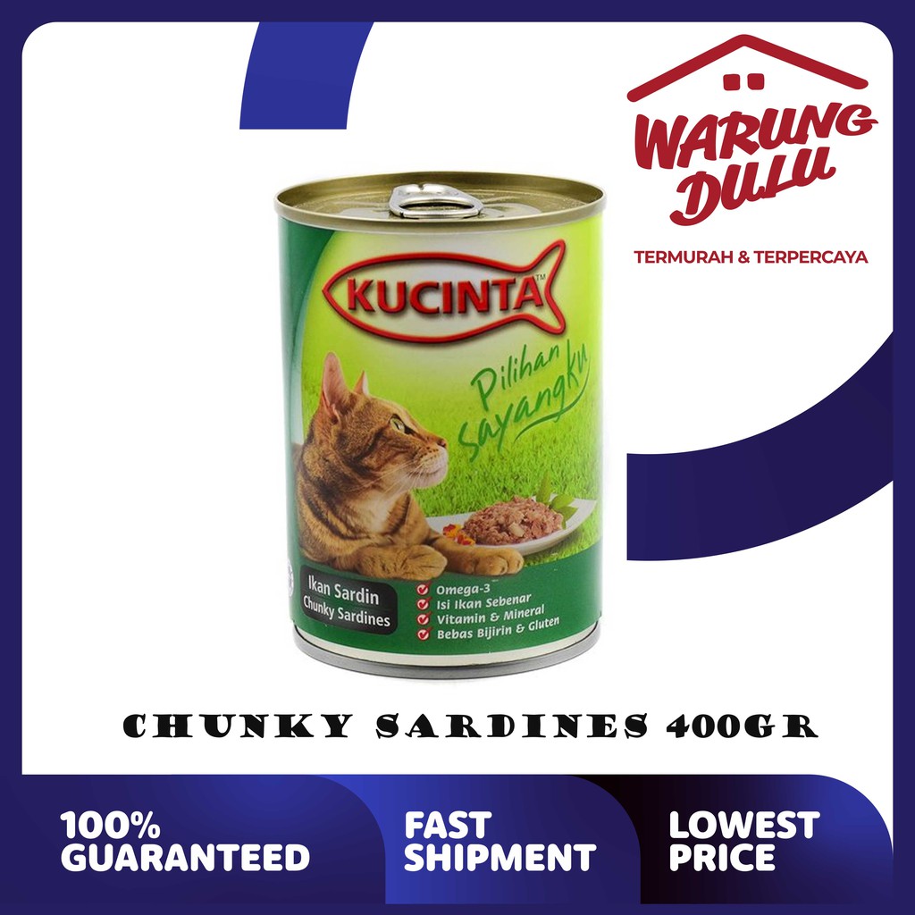 MAKANAN KUCING KUCINTA KALENG 400GR PERBOX ISI 24PCS