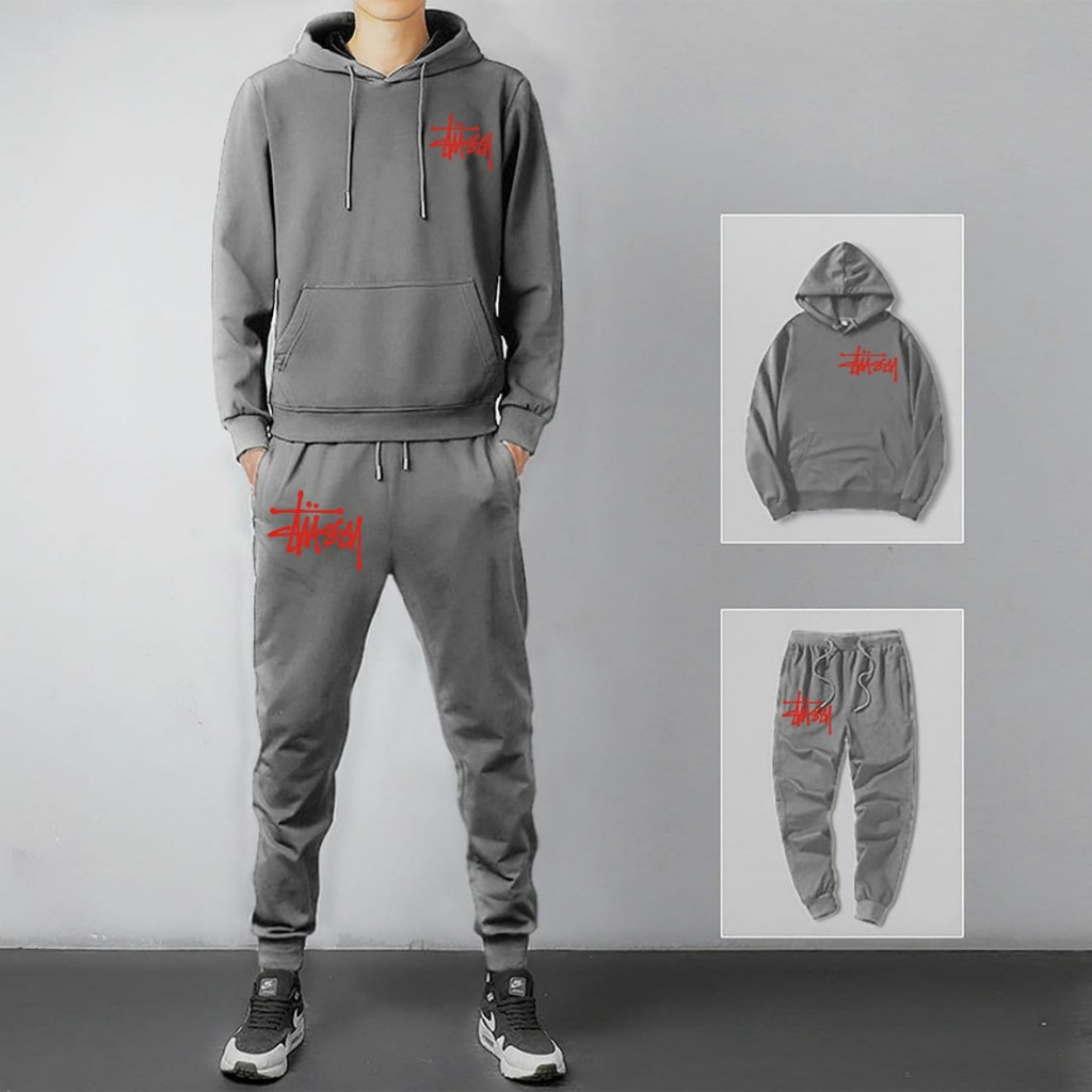 COD/ARPIOS SHOP// KEREN !!! STELAN TUSS SATU SET ( HOODIE + JOGGER ) SETELAN PRIA WANITA