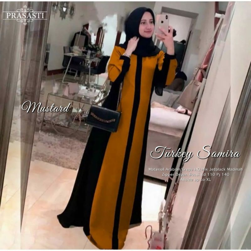 baju gamis wanita long dress muslim TURKEY SAMIRA