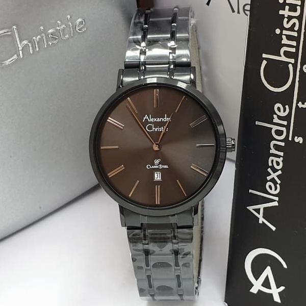 Jam Tangan Wanita Alexandre Christie AC 8597 Fullblack Original unisex