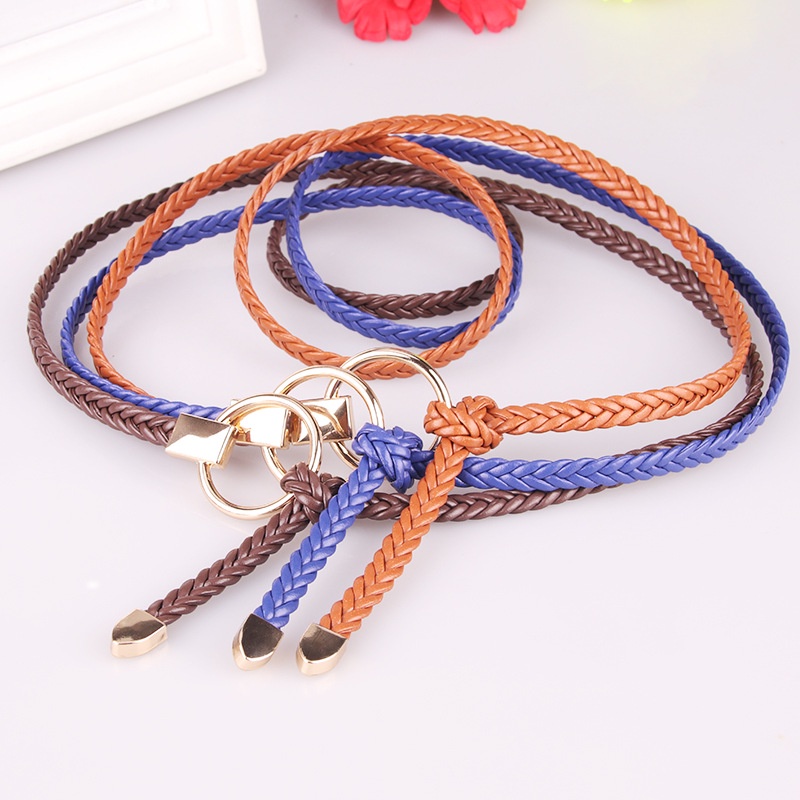 Ikat Pinggang Wanita kepang Lilit O Belt Fashion Sabuk Korea Import