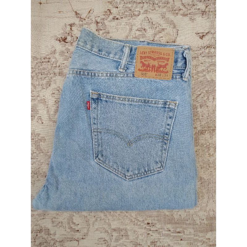 levis 505 light blue big size 38 second original