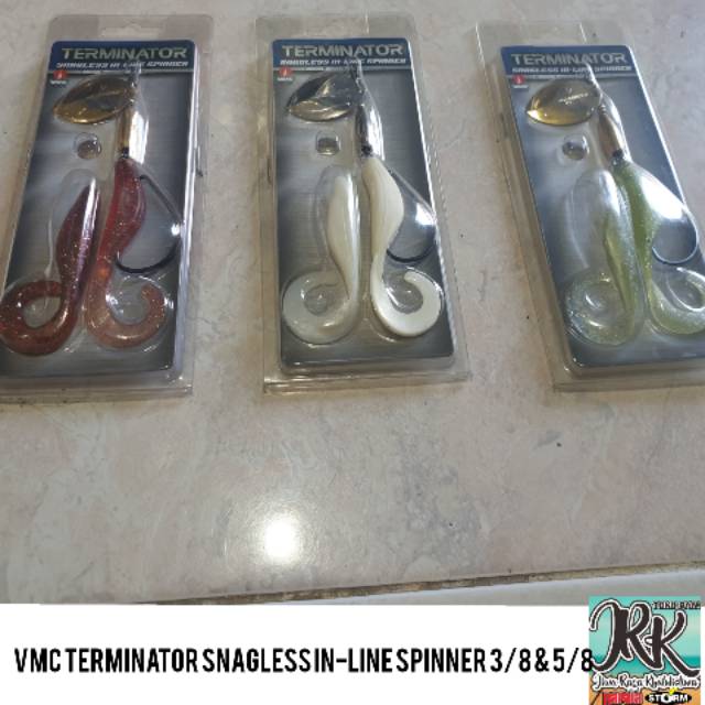 UMPAN PANCING VMC TERMINATOR SNAGLESS IN-LINE SPINNER 3/8 & 5/8