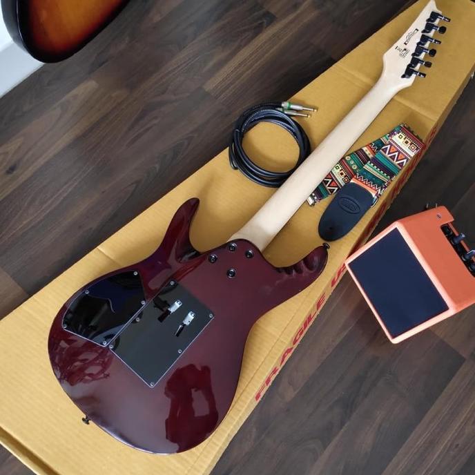 Gitar Listrik Ibanez S Series Natural Paket Lengkap