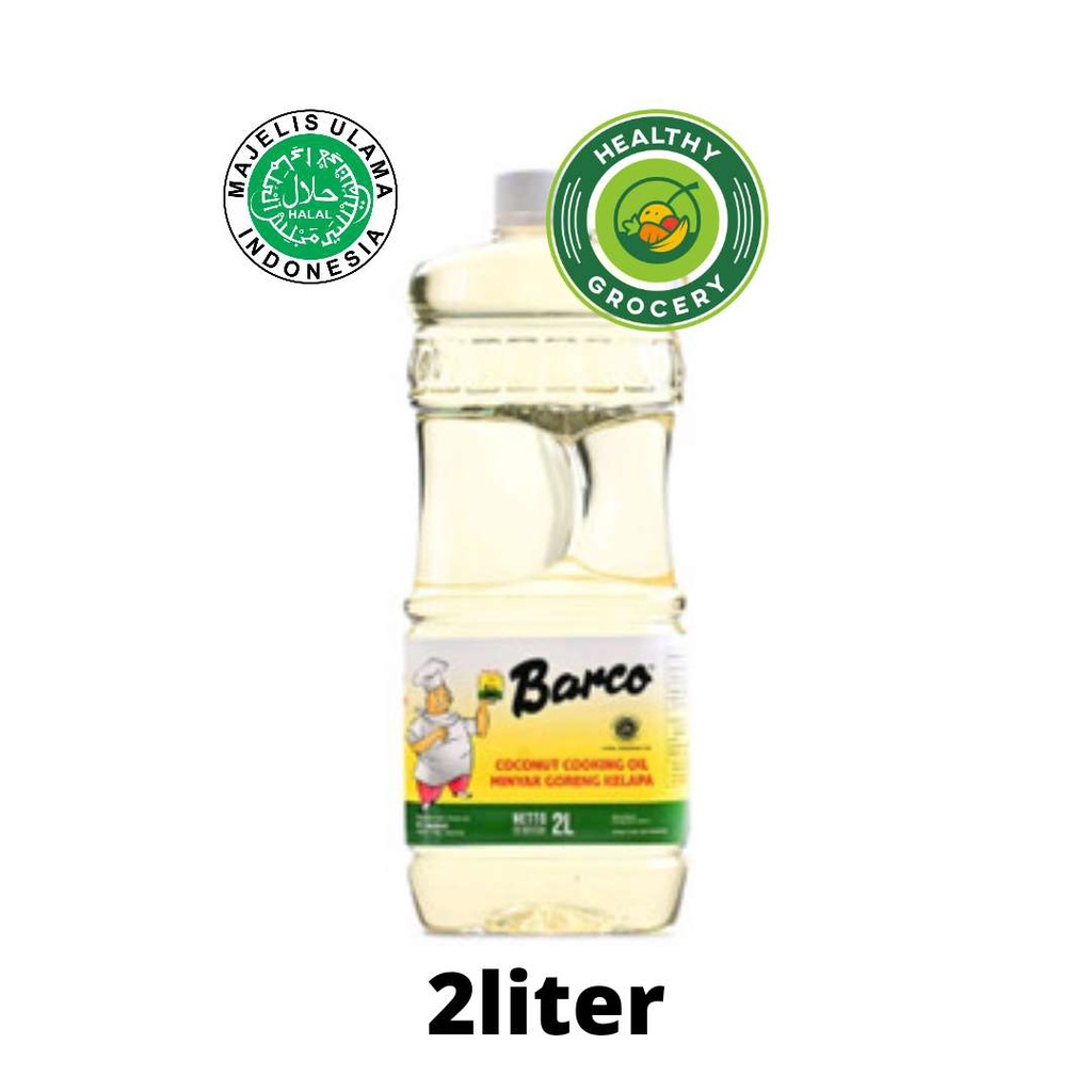 

Barco Coconut Cooking Oil Botol 2 Liter / Minyak Goreng Kelapa