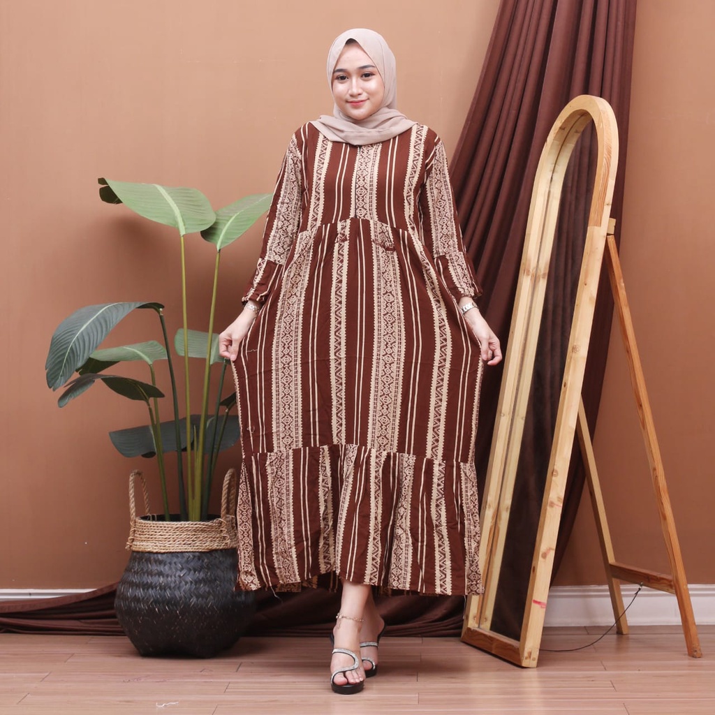 Gamis cabutan salur susun