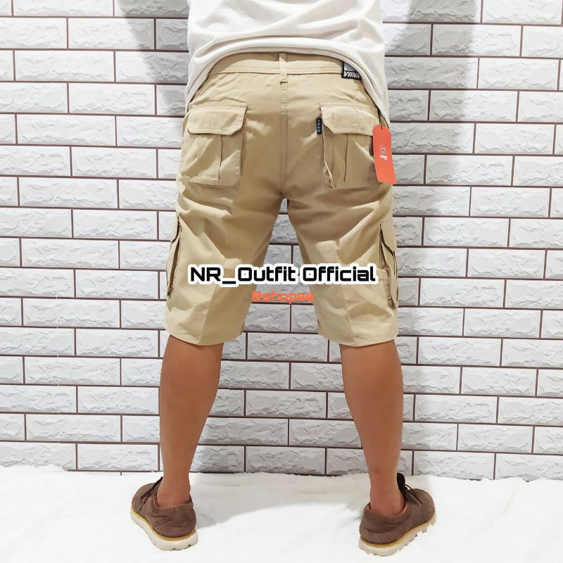 Celana Cargo Pendek Pria Kempol Cowok Outdoor Pendaki Bahan Chinos Tactical NR_Outfit Official COD