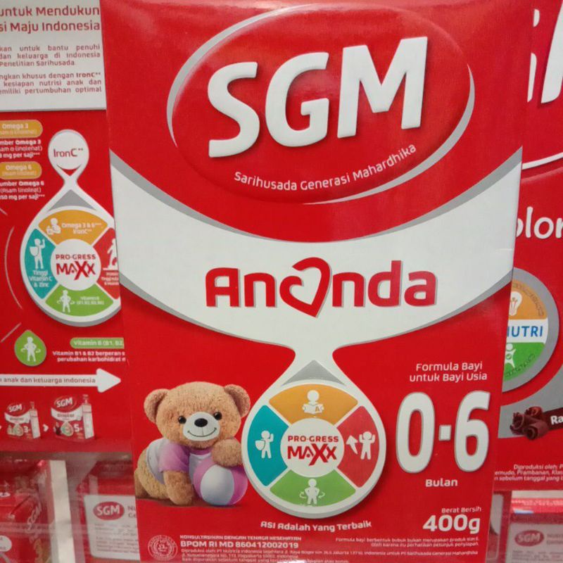 Susu Sgm Ananda 0 6 Bulan 400gr Susu Formula Untuk Bayi Baru Lahir Shopee Indonesia
