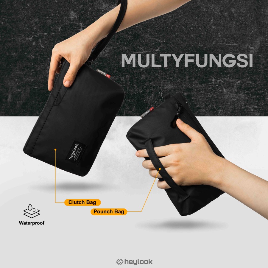 Handbag Clutch Pria Genggam Tangan Cluth Tas Gadget Pria Waterproof Tahan Air Handbag Pria Clutch Pria Wanita Kasual Terbaru