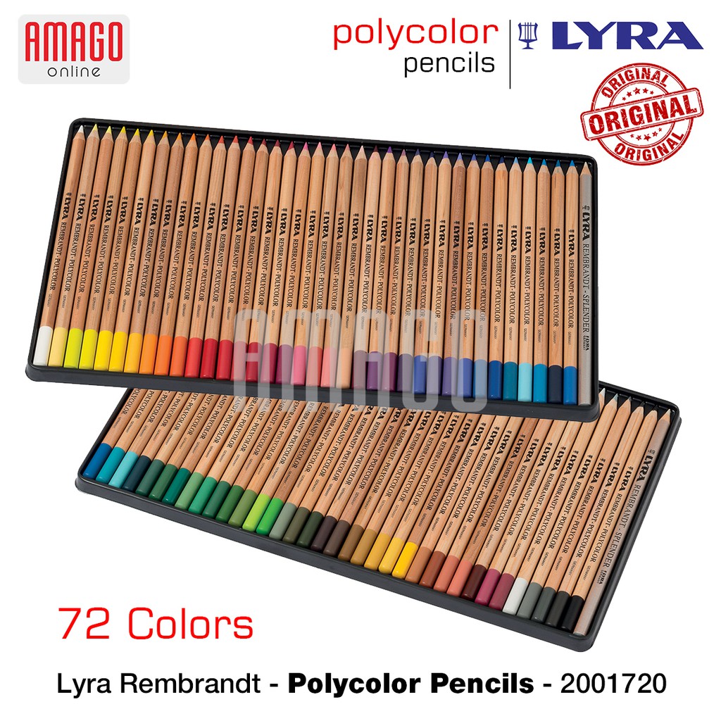 LYRA - REMBRANDT POLYCOLOR PENCILS - 72 PCS - ASSORTED COLORS - 2001720