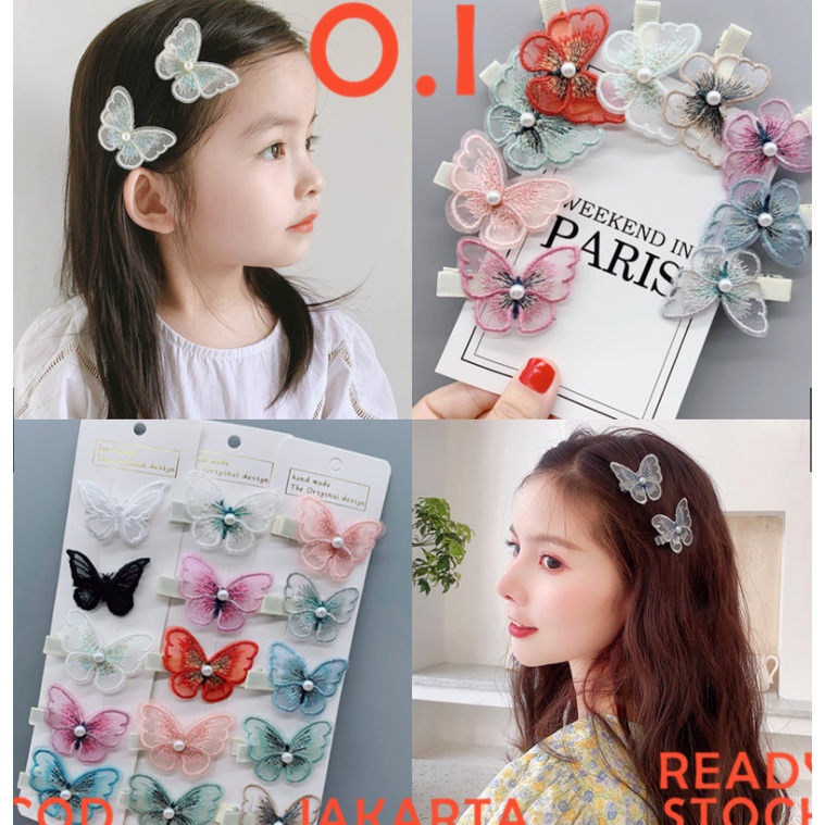 Jepit Rambut Kupu Kupu Butterfly Hair Pin Aksesoris Fashion Korea Wanita