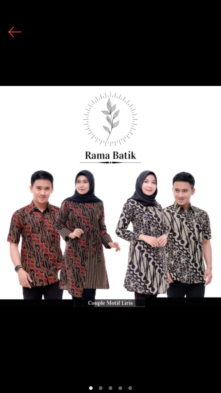 Ramabatik - (cod) Batik Couple Tunik Kemeja Terlaris Ready Seragam