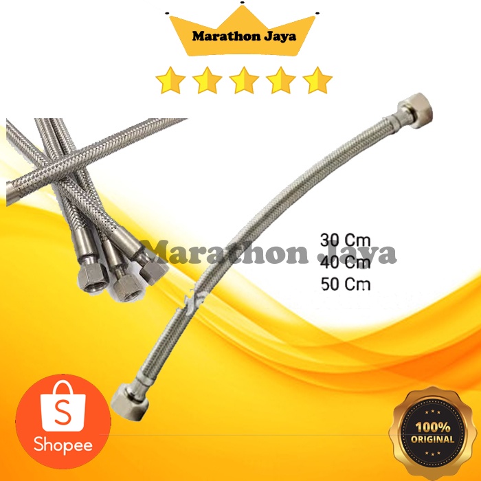 selang flexible anyam drat 1/2 selang