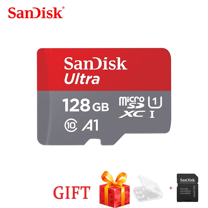 COD Memory Card Sandisk 32GB 64GB 128GB 8GB 16GB 256GB CLASS 10 100Mbps Micro sd Free Adapte Ready S