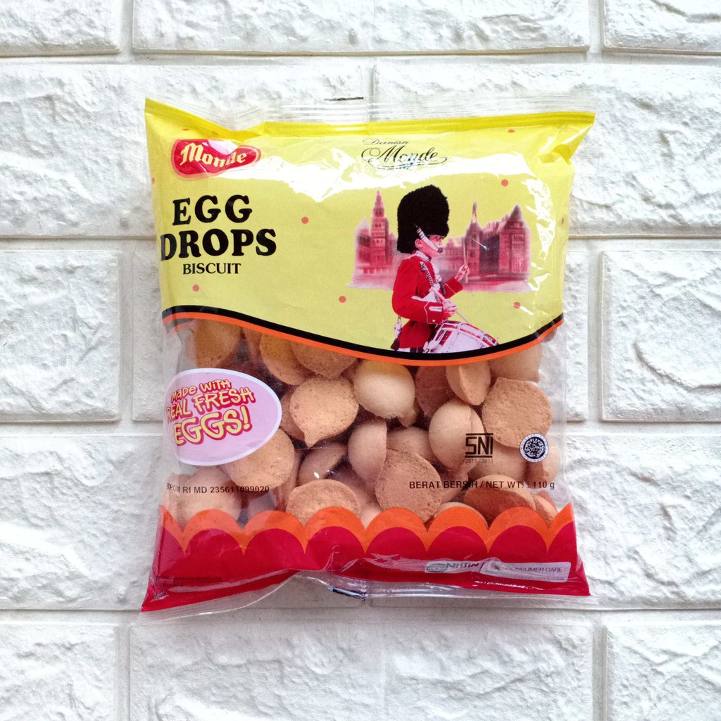 

Nissin Monde Egg Drops Biscuit 110gr Drop Biskuit Kukis Snack Cemilan Makanan Ringan Selingan Anak