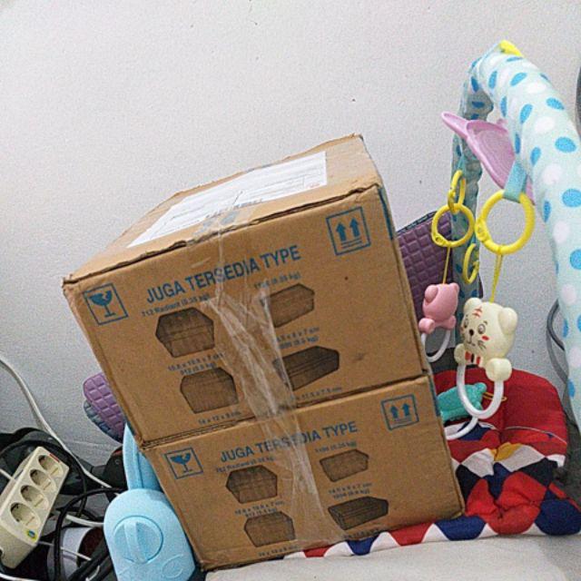 Toples Easytop Kotak Polos Kue Kering 300 Gram 712 @12pcs