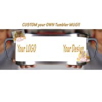 CUSTOM Tumbler mug 450ml Mug Kantor gagang Mug Tumbler stainless 020