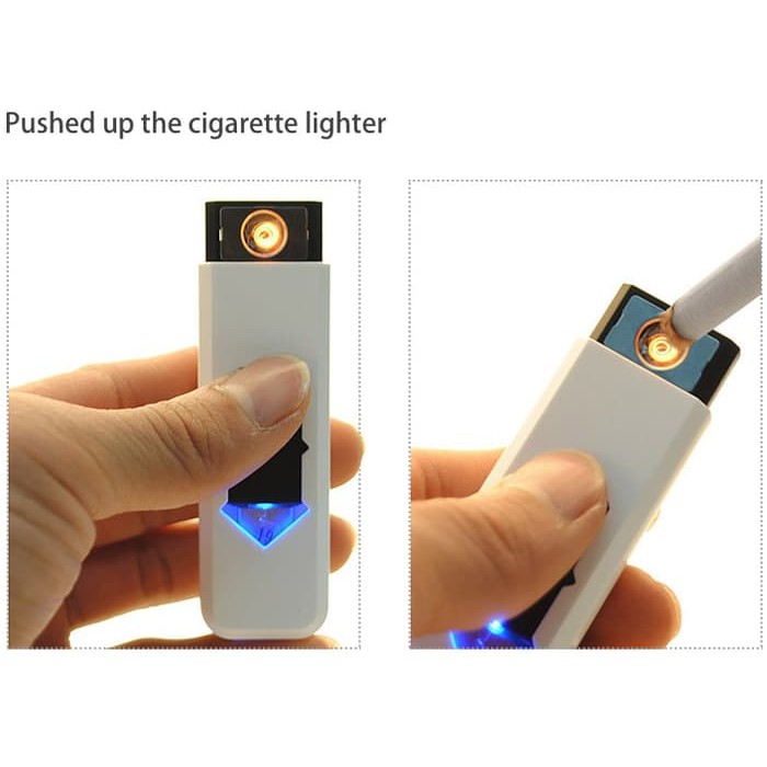 Korek Api Elektrik Electric USB Rechargeable Lighter USB - Warna Acak