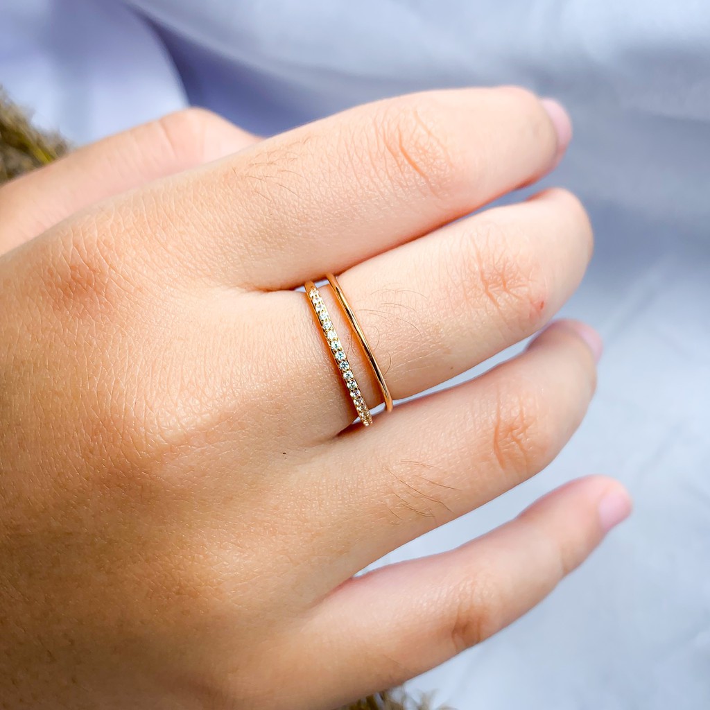 Cincin Teduh Series Hala Gold RI200172 18K Rose