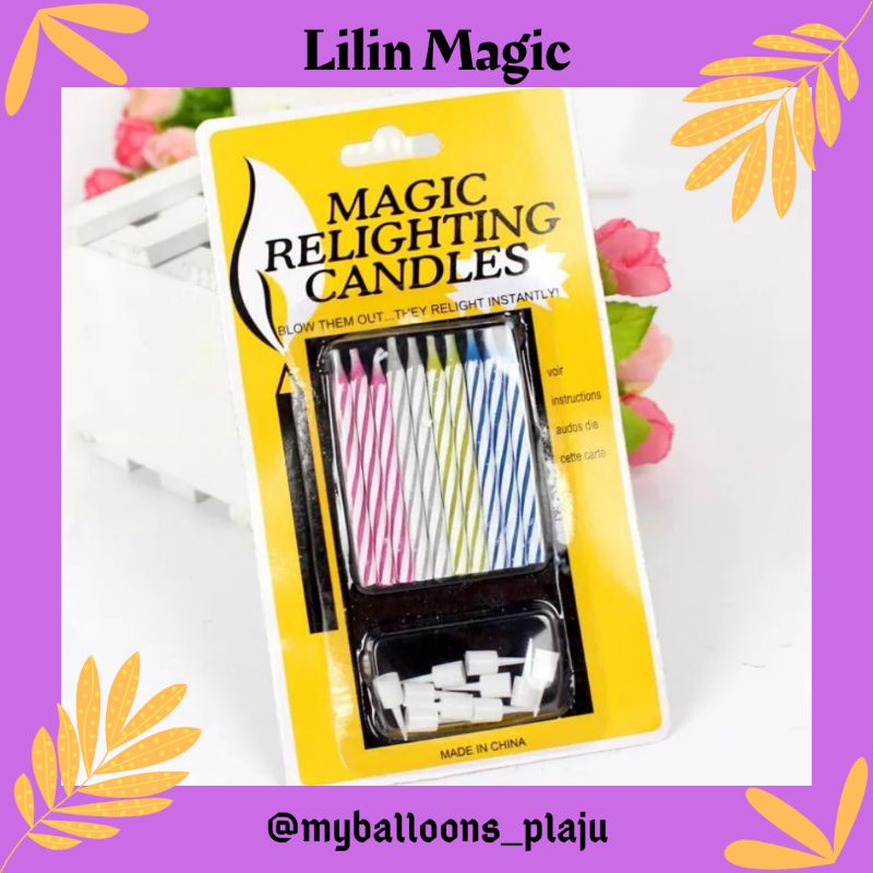 Jual Lilin Magic / Magic Candles / Magic Relighting Candles Shopee