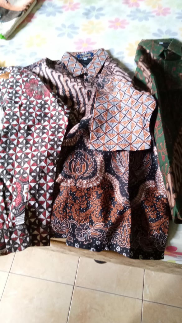 Puspo Gagah Ungu Kemeja Batik Pria Lengan Panjang By Batik Florist