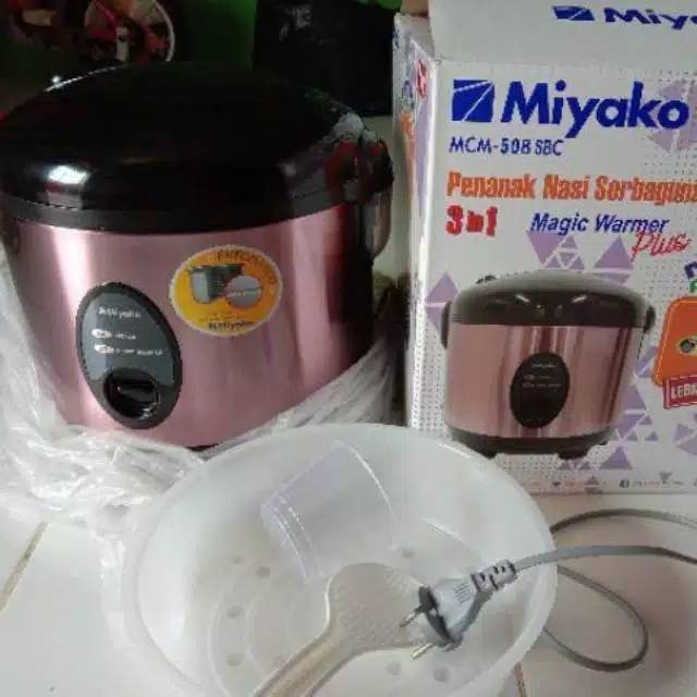 Miyako Rice Cooker 1.8 Liter 3 in 1 Silver MCM508SBC