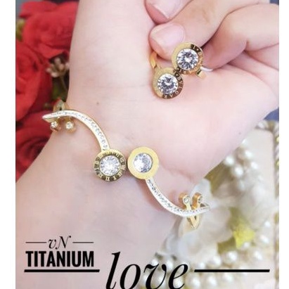 Titanium Gelang cincin n2875