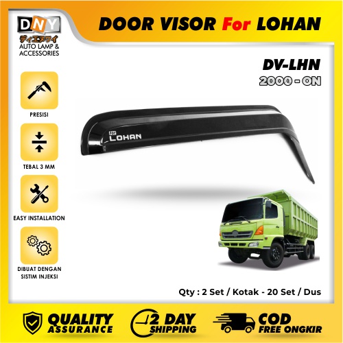 Talang Air / Door Visor DNY Hino Lohan– Injection High Quality