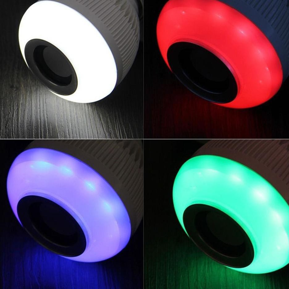 Speaker Bluetooth Wireless Lampu Music LED RGB Bohlam Speaker WJ-L2