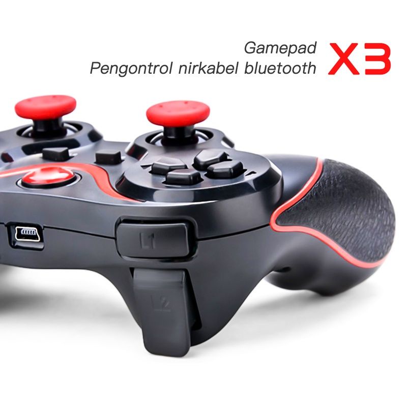 STIK PS/ Stick Gamepad X3 stick Hp Wireless with Holder - Joystick For Android Smartphone Bluetooth