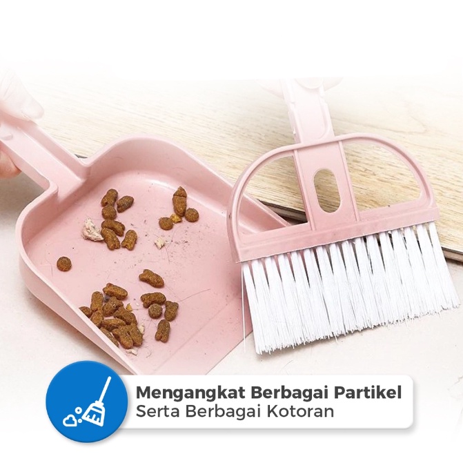 ❤ IJN ❤ Sapu Mini set Serok Cikrak /Sapu mini plus dustpan Pengki Serbaguna kecil kebersihan karpet mobil/sapu meja laptop