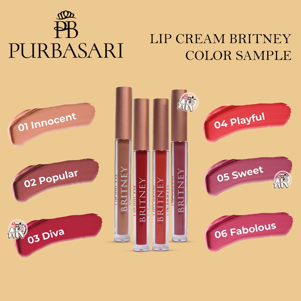 Purbasari Britney Dreamy Matte Lip Cream