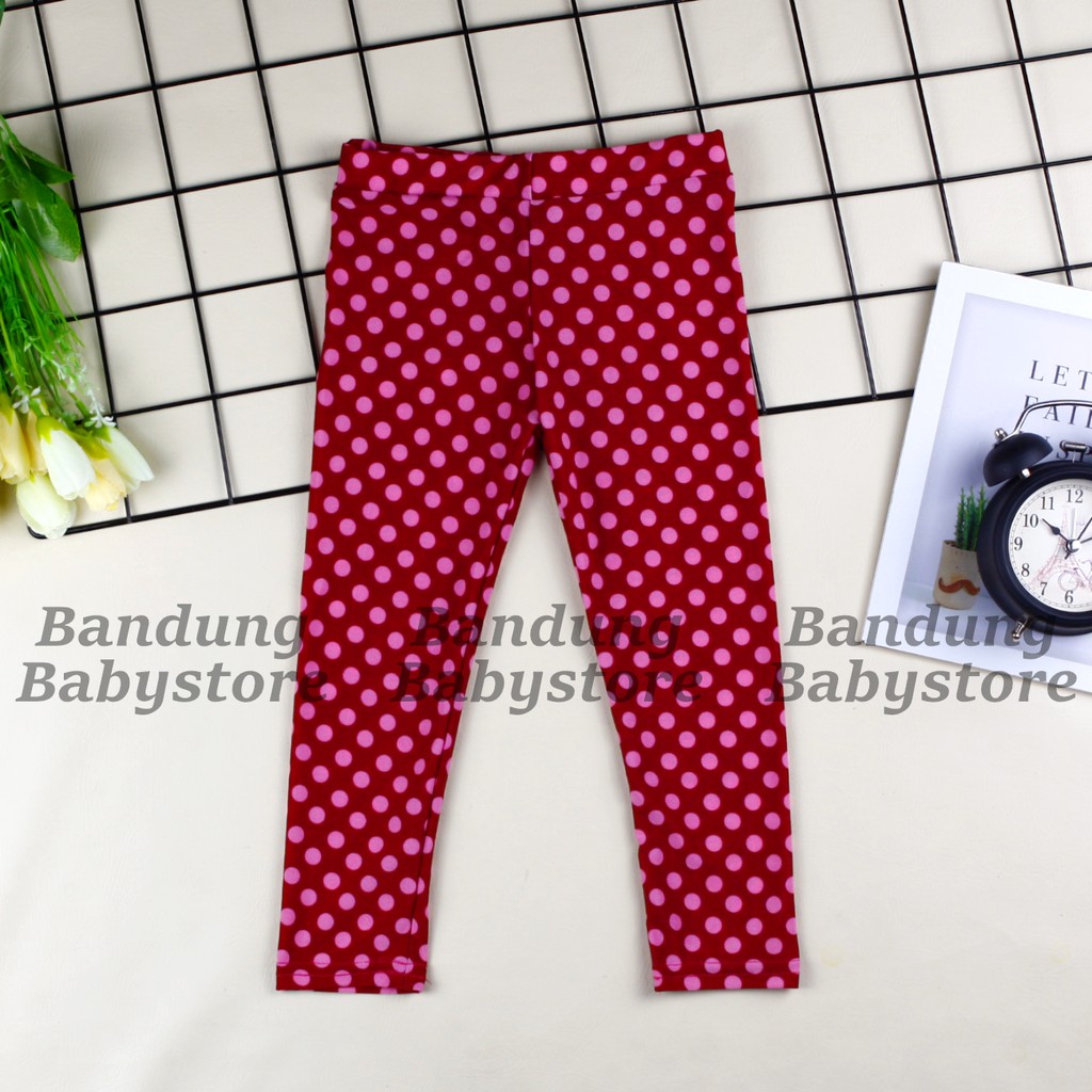 KIYOSI Legging Anak  Lejing Harian Motif 1-5 Tahun Spandex