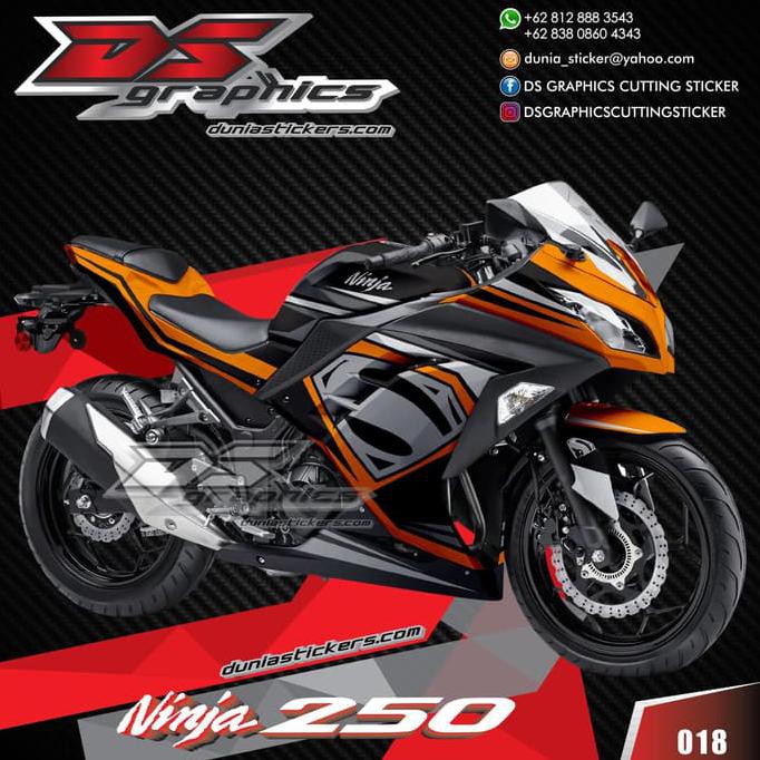 Terbaru Decal Ninja 250 Cutting Stiker Ninja R15 Cbr 150 Moge