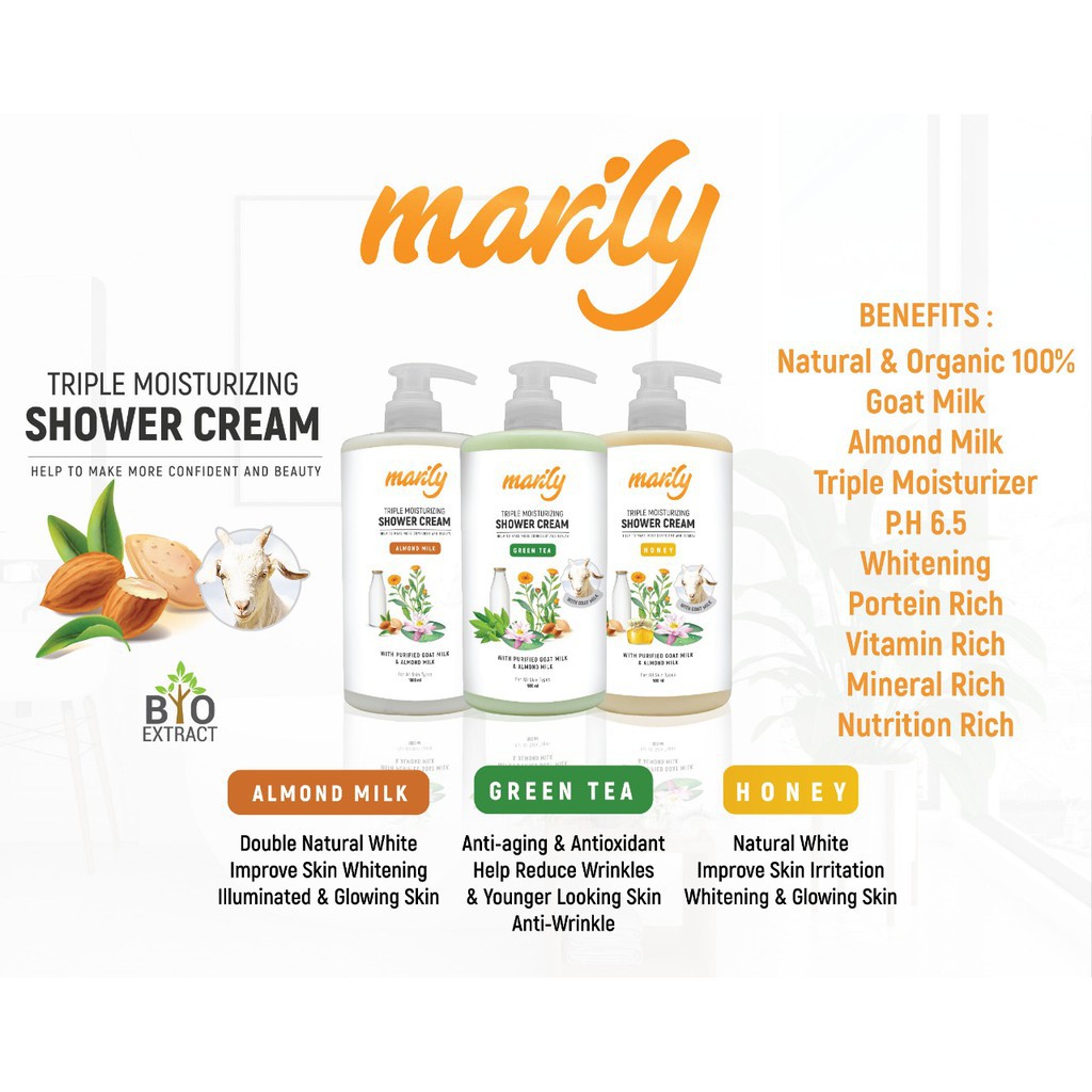 [MIX] - [FREE HOT CREAM] - Marily Shower Cream - Joyfull Bundling Pack