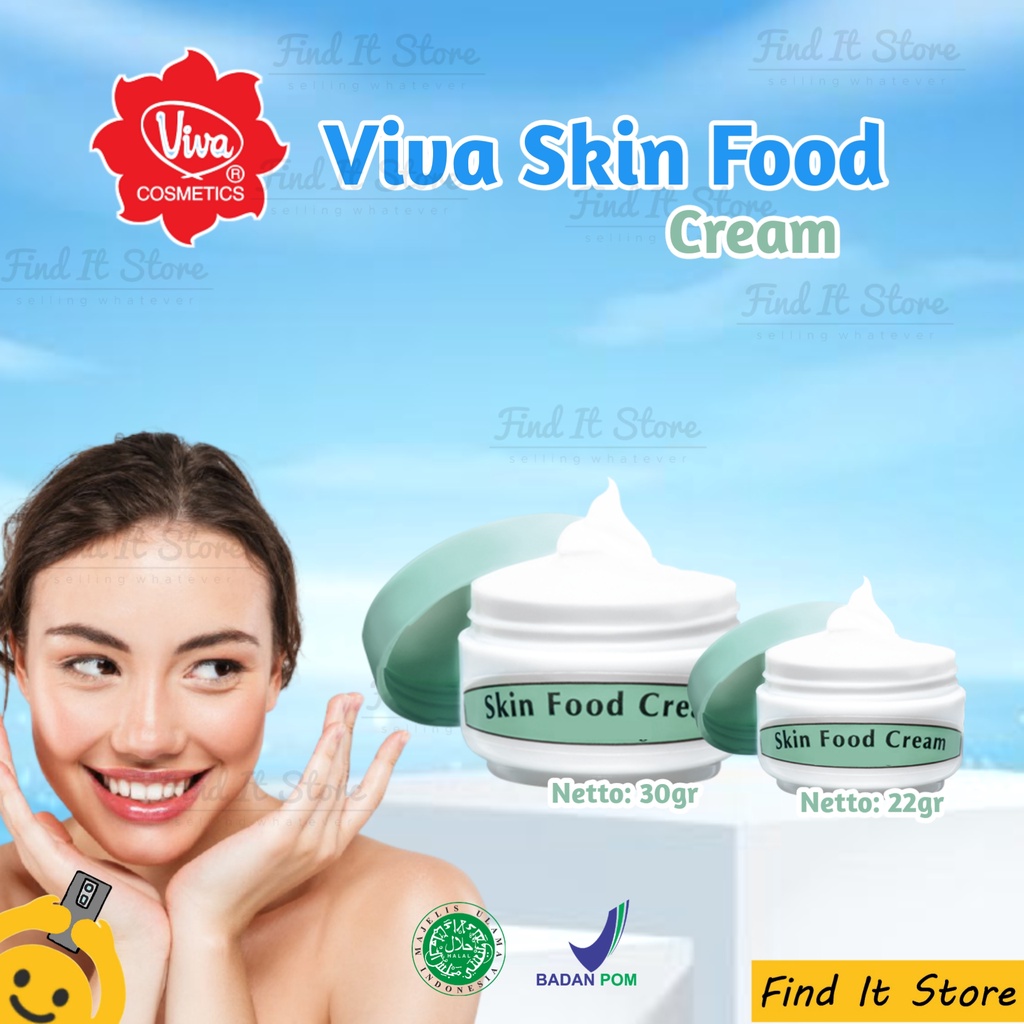 Viva Skin Food Cream | Extra Care | Skin &amp; Body Care 22gr 30gr | Extra Care Cream 50gr | Sunscreen Foundation Cream 22g | Special Day Cream 22g BPOM