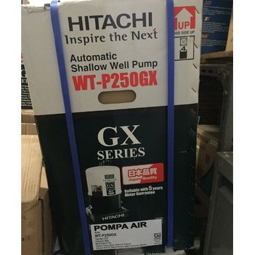 Promo  Pompa Hitachi WTP 250GX Pompa Pendorong Semi Jet Pump Hitachi 250Watt  Berkualitas