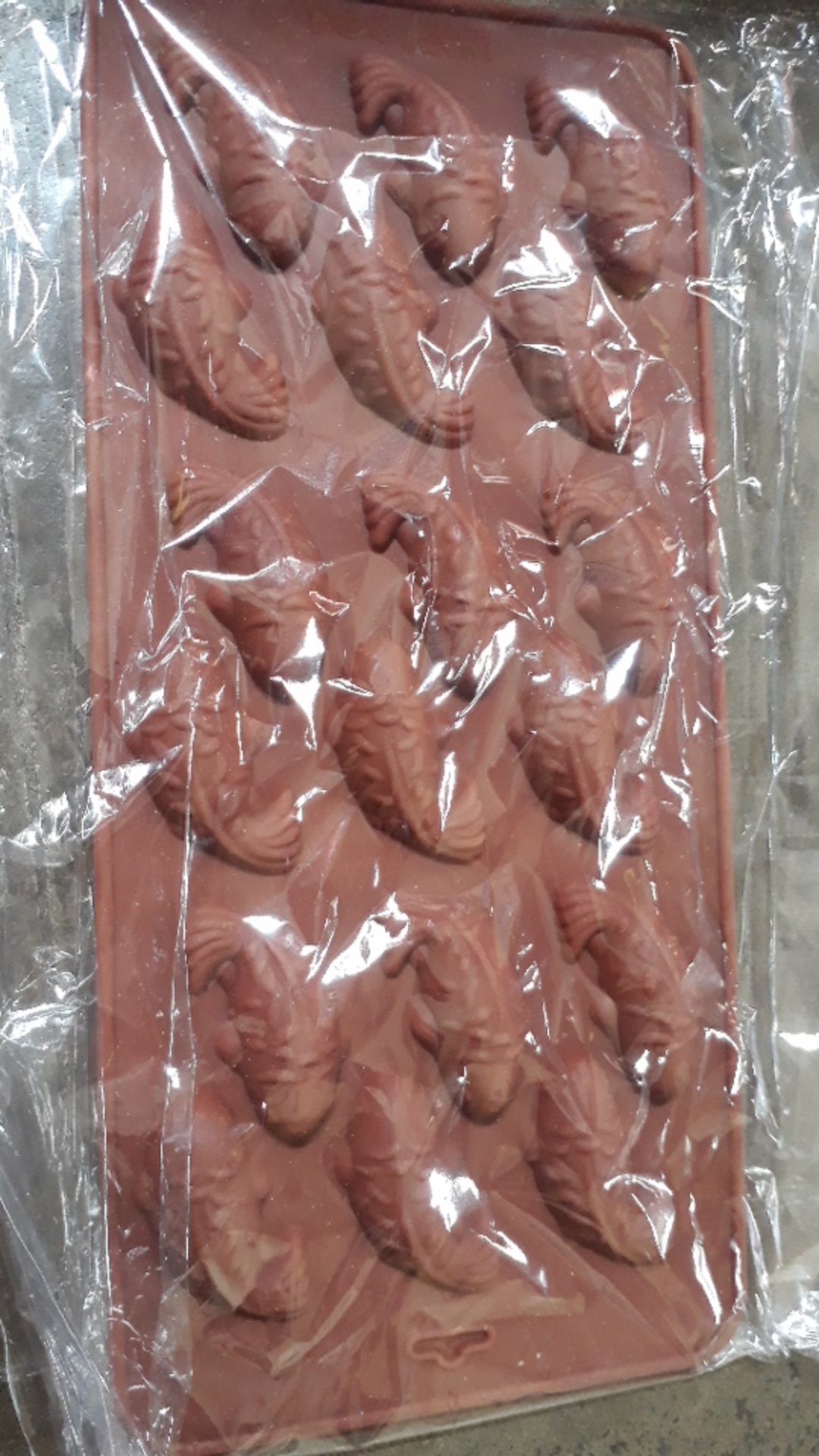 Cetakan Puding Coklat Silikon Ikan Koi Isi 18 Cavity