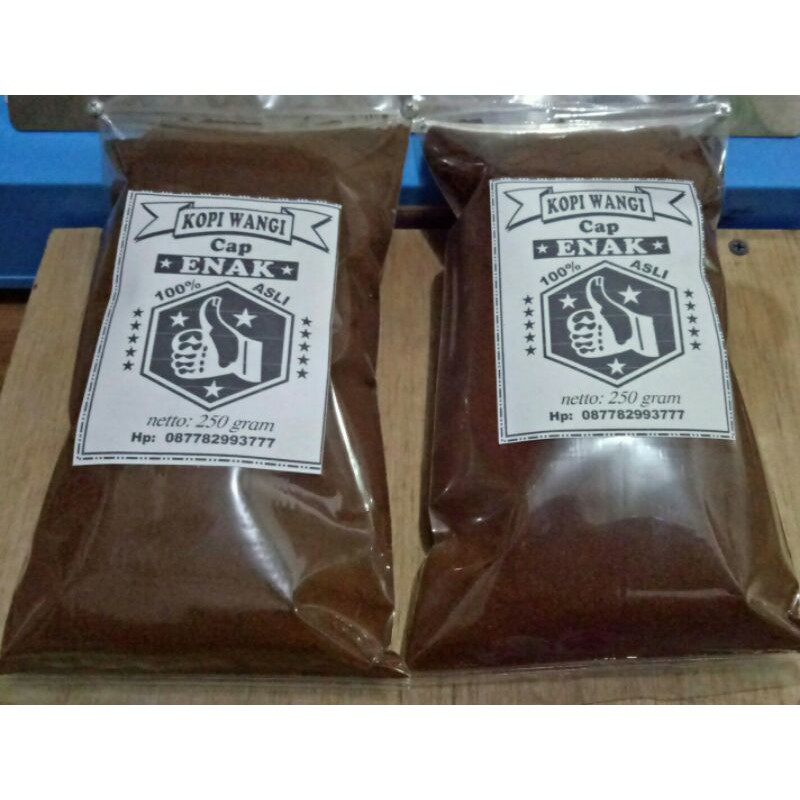

JLP shop/Kopi Bubuk Kalimantan 250gr / Kopi Wangi Cap Enak Asli Kopi Bubuk Kalimantan -Kopi Robusta