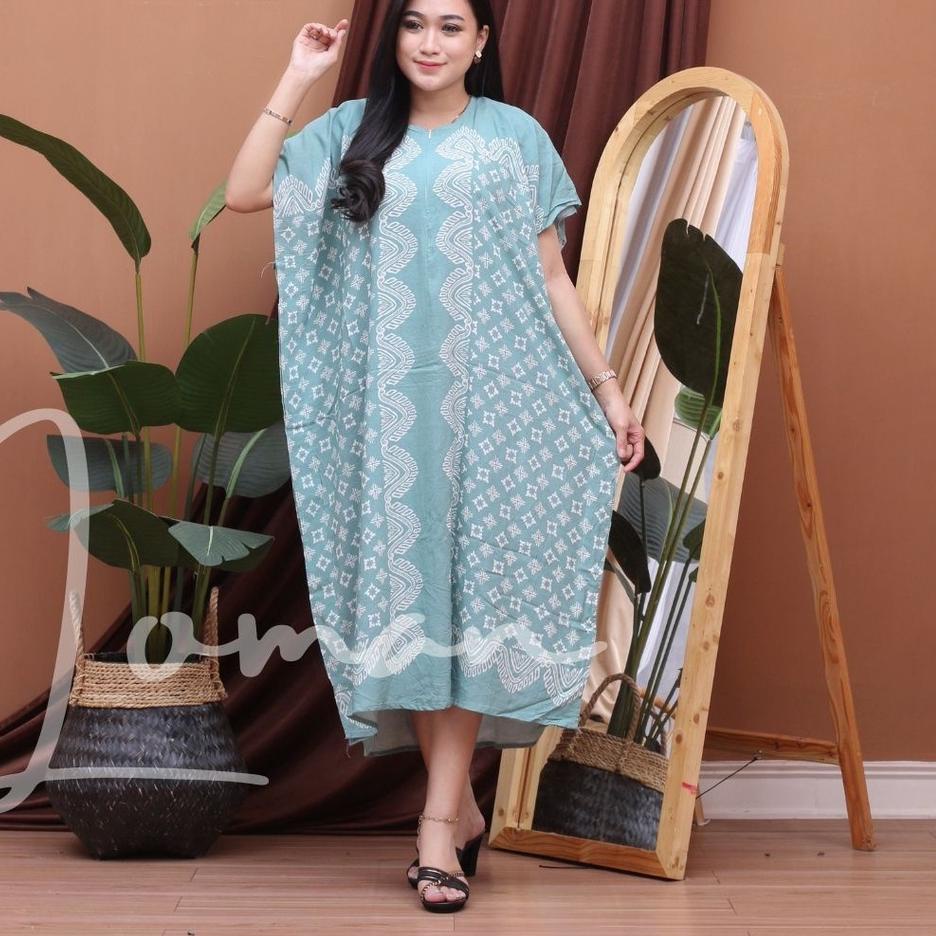 [50] Daster kalong huza jumbo busui resleting depan lowo kelelawar  kekinian crti-53