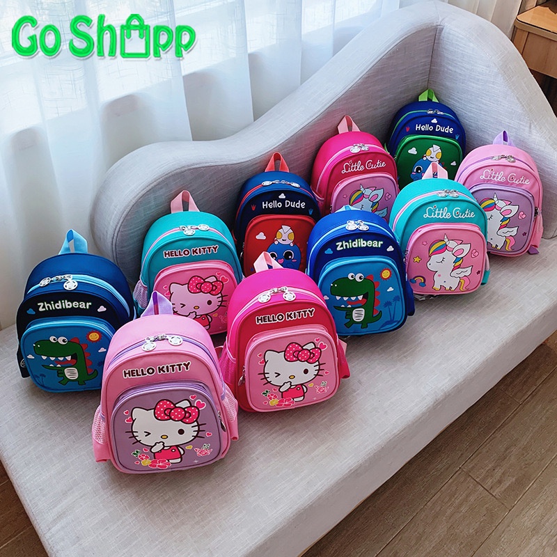 Tas Ransel Anak Motif Karakter Lucu - Tas Ransel Anak Import Premium High Quality Terbaru -  Tas Ransel Anak Sekolah SD dan TK - Tas Anak Karakter Unicorn - Tas Anak Karakter Hello Kitty - Tas Anak Karakter Dino - Backpack Anak Sekolah Import [BK11]