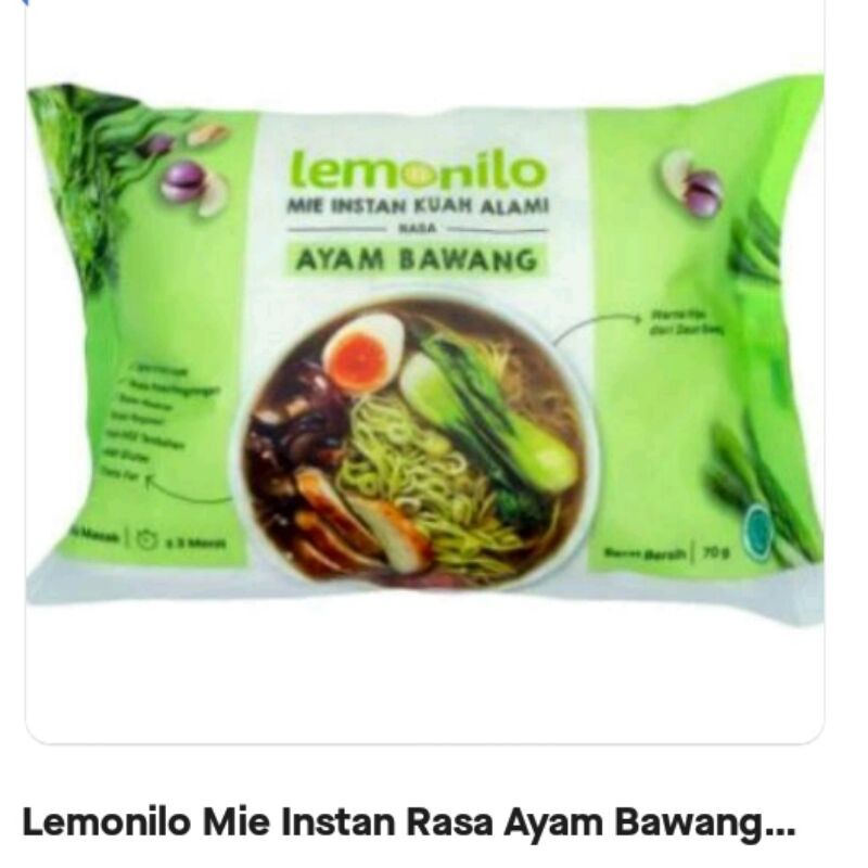 

LEMONILO MIE INSTANT RASA AYAM BAWANG 80 GRAM *N*